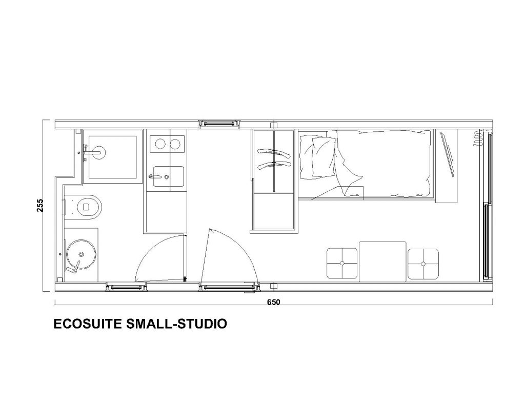 EcoSuite Small Studio by Argenti e Biolam Italia
